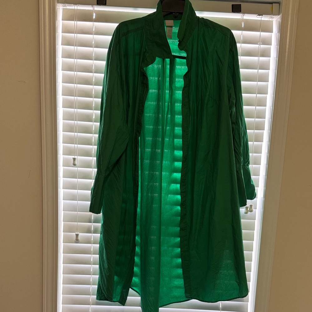 H&M Emerald Green Shirt Dress